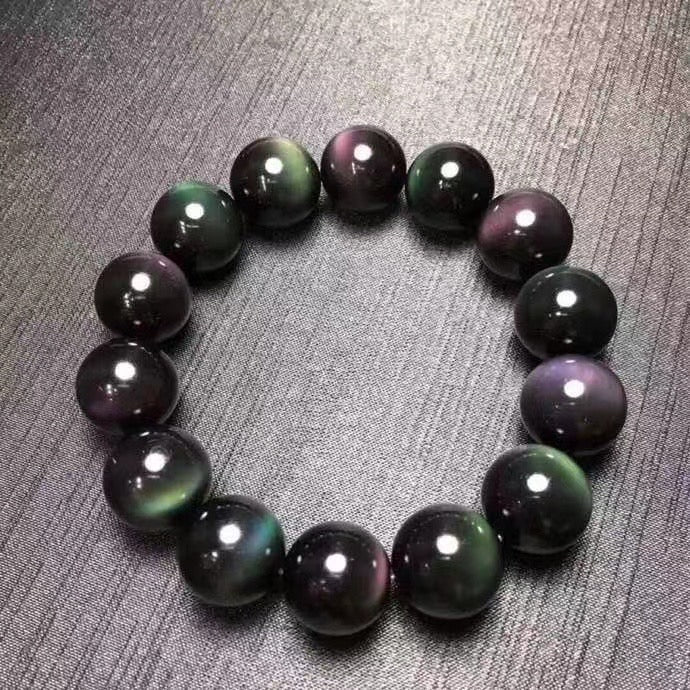 14mm Rainbow Obsidian bracelets