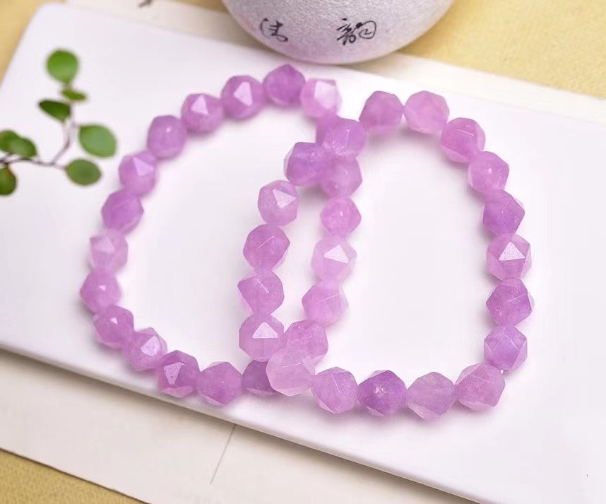 10mm New Arrival Lavender Amethyst Diamond Faceted Bracelets