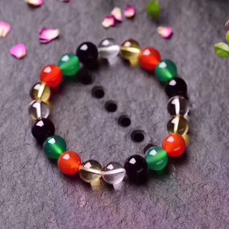 Mixed crystal bracelets