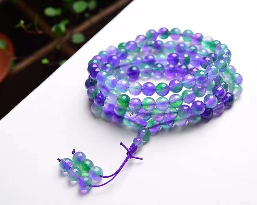 Purple Green Watermelon Crystal bracelets