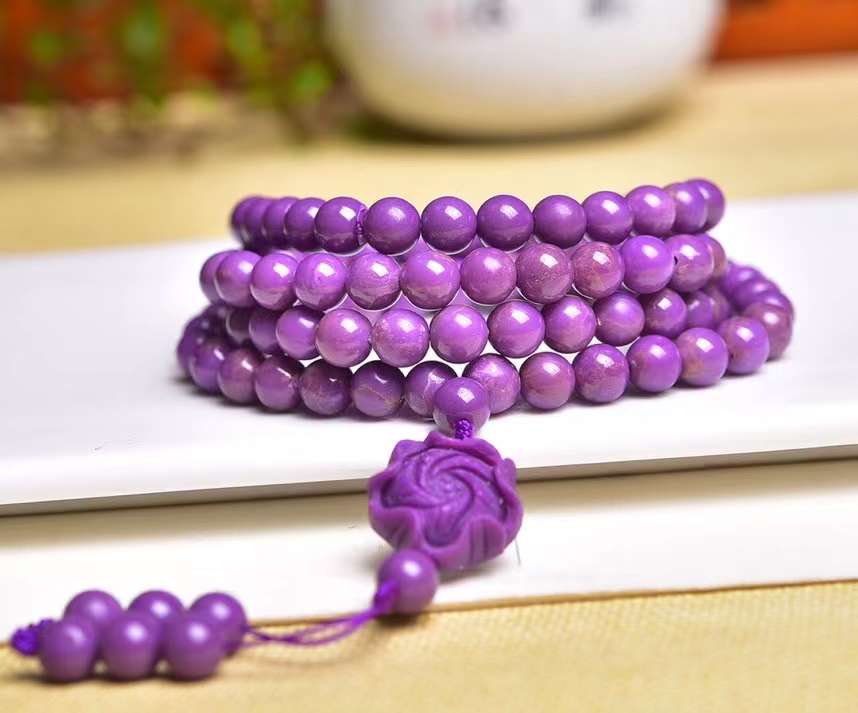 Purple mica bracelets