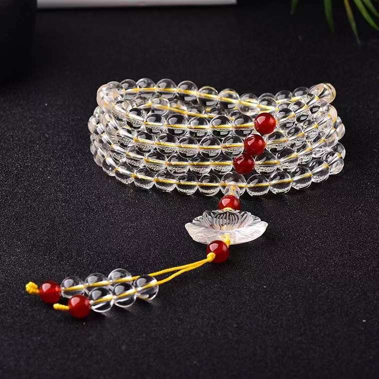 clear Crystal Buddha Bead Bracelets