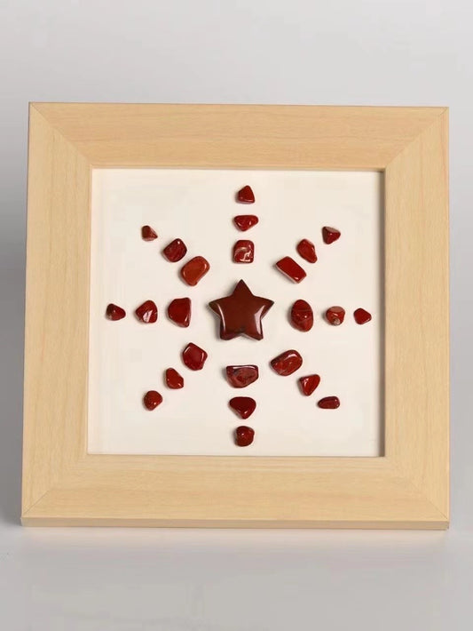 Red jasper star freefrom goods