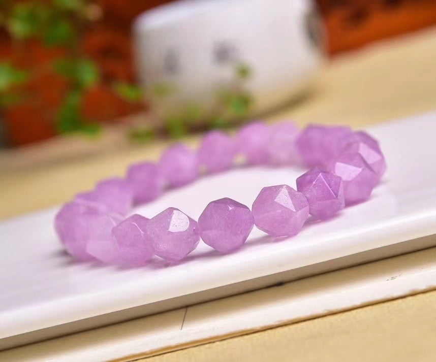 10mm New Arrival Lavender Amethyst Diamond Faceted Bracelets