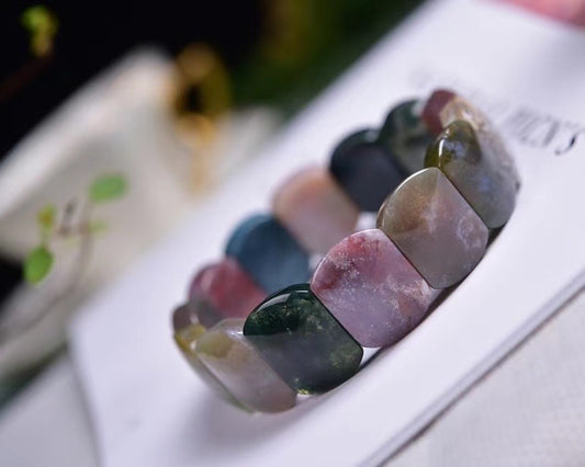 Moss agate handcrafts bracelets