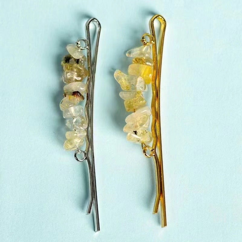 Each set of 10pcs materials of crystal hair clips goods