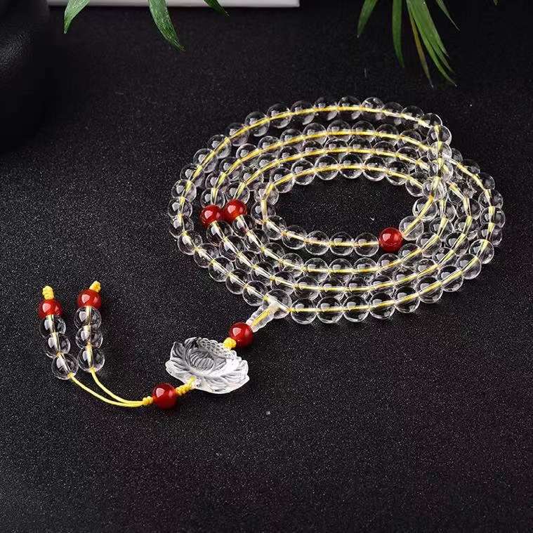 clear Crystal Buddha Bead Bracelets