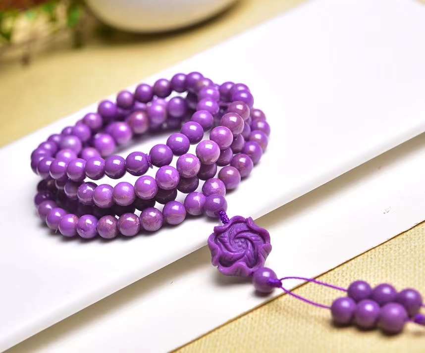 Purple mica bracelets