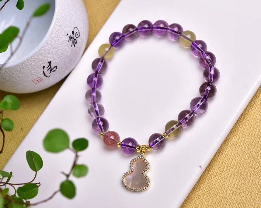 Amethyst citrine bracelets