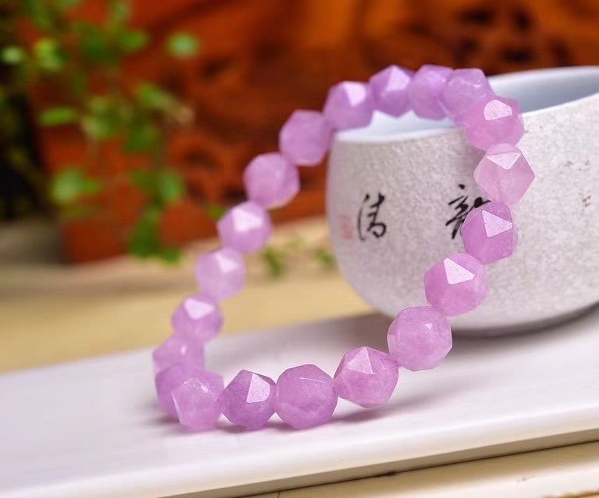 10mm New Arrival Lavender Amethyst Diamond Faceted Bracelets