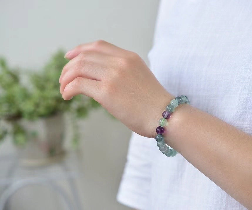 Beautiful rainbow fluorite Bead Bracelets