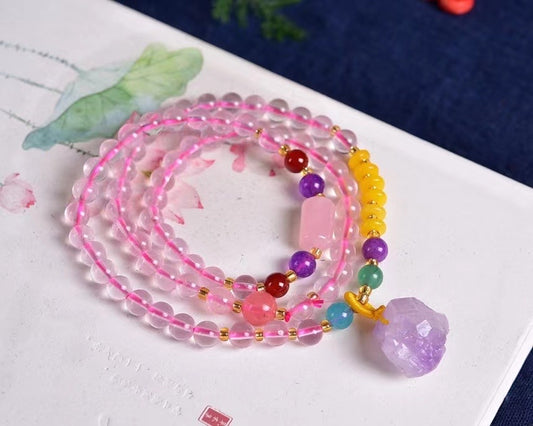 Rose quartz bracelets