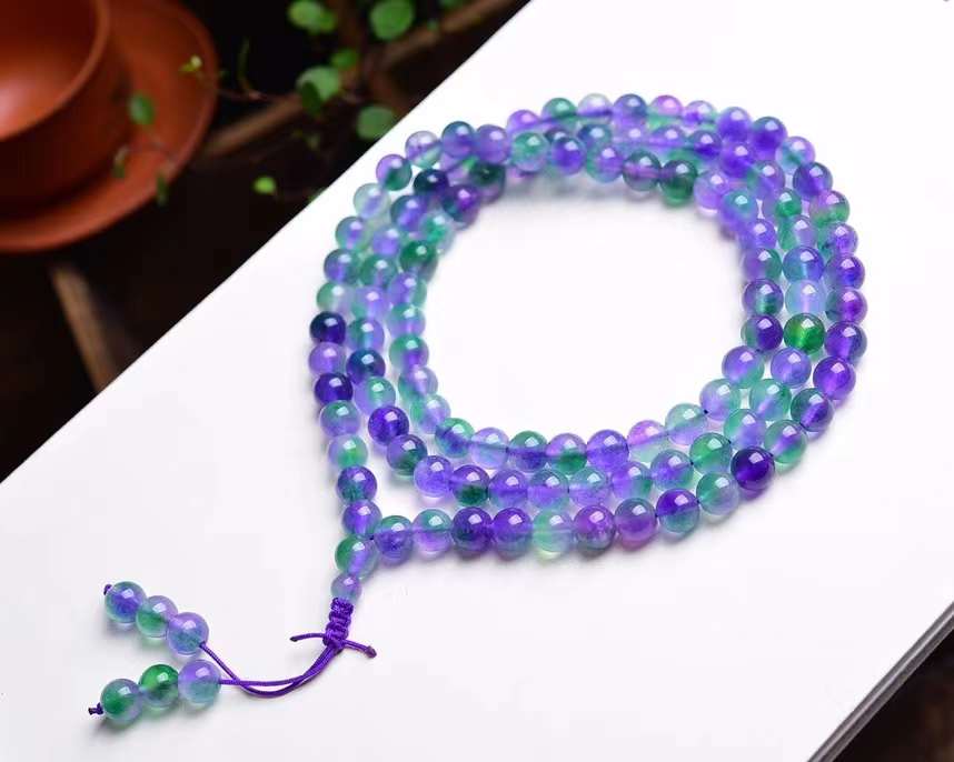 Purple Green Watermelon Crystal bracelets