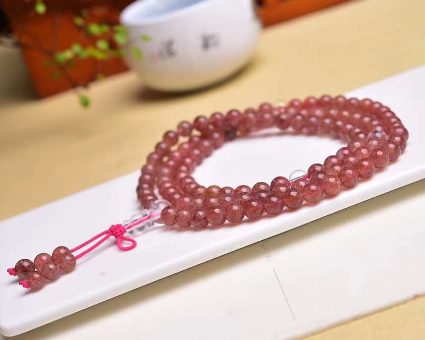 Red Strawberry Crystal 108 bracelets