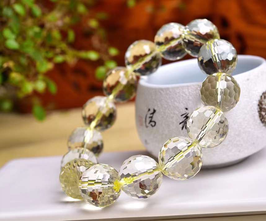 Citrine crystal  128 face bracelets