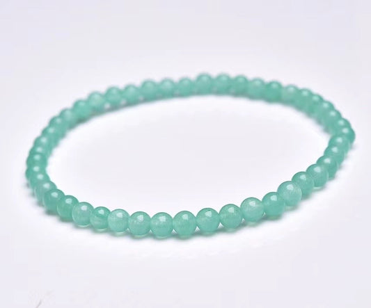 4mm Green aventurine Round Bead Bracelets