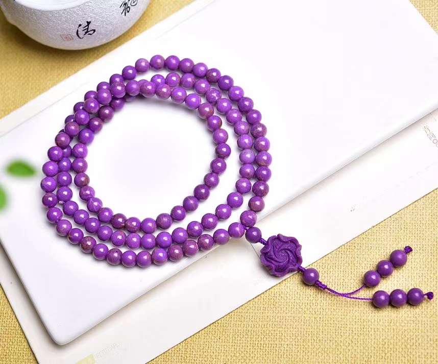 Purple mica bracelets