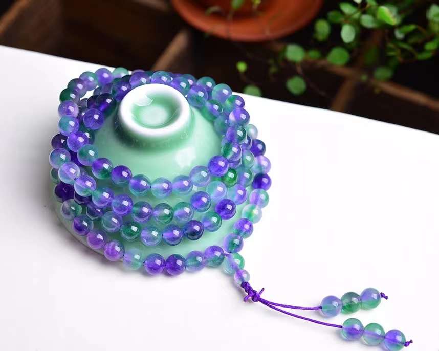 Purple Green Watermelon Crystal bracelets