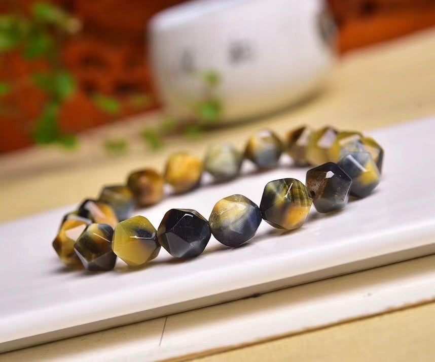 10mm Dream Tiger Eye Faceted Bracelets