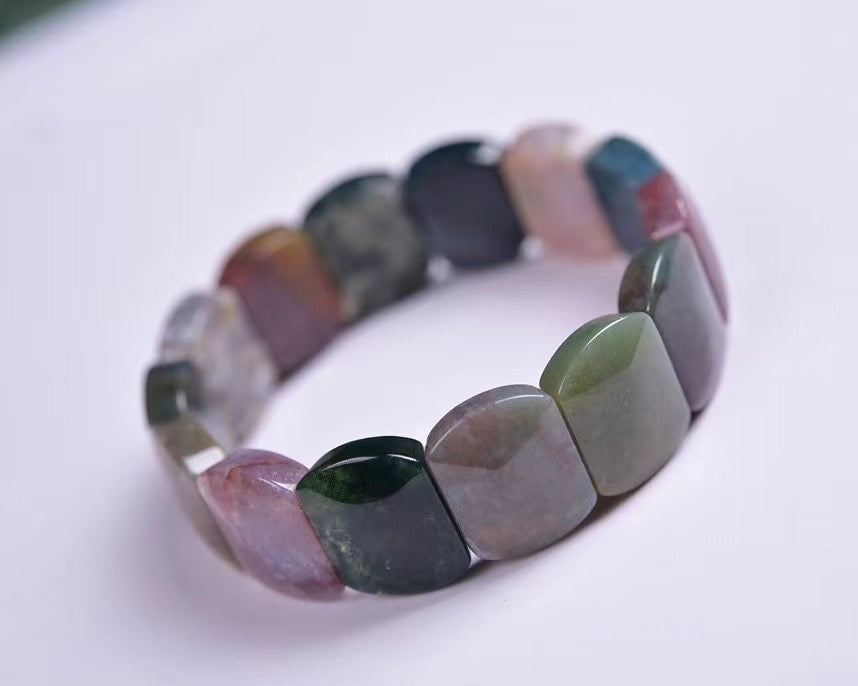 Moss agate handcrafts bracelets