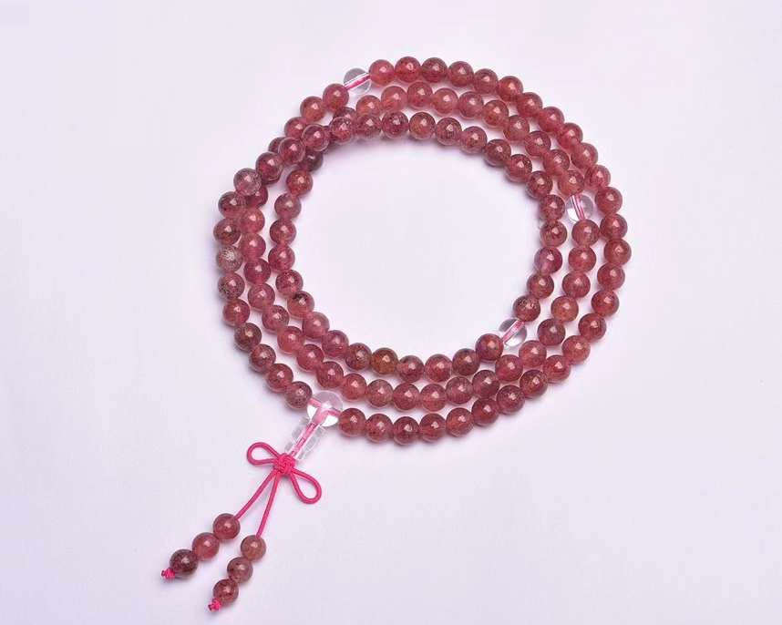 Red Strawberry Crystal 108 bracelets