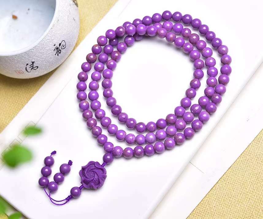 Purple mica bracelets