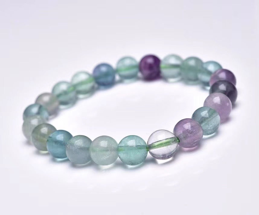 8mm colorful fluorite bracelets