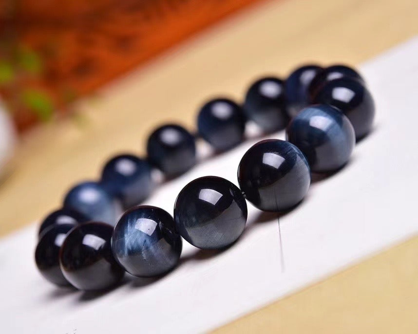 14mm Blue Tiger Eye Bracelets