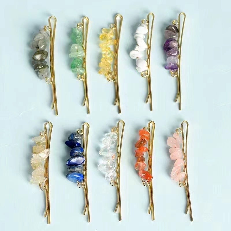 Each set of 10pcs materials of crystal hair clips goods