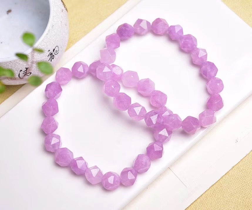 10mm New Arrival Lavender Amethyst Diamond Faceted Bracelets