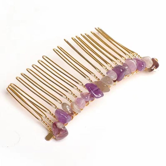 Amethyst Hair clips goods