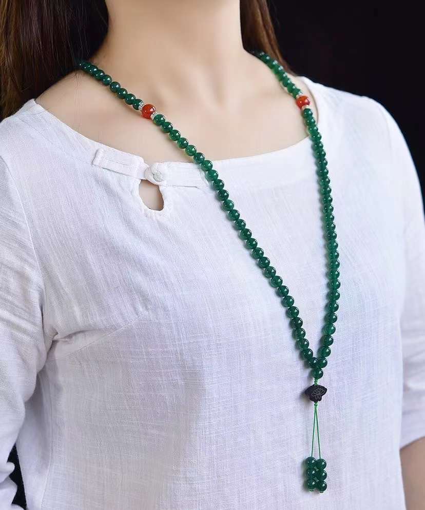 Green Agate Necklaces