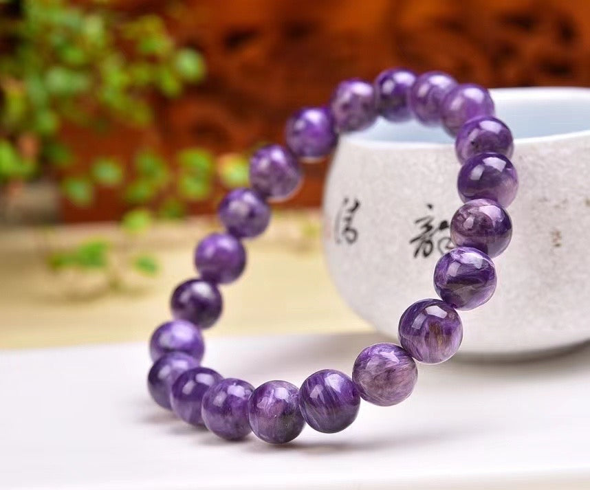 9.5mm charoite Bracelets