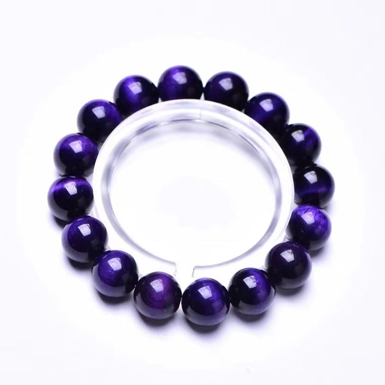 12mm purple tiger eye bracelets