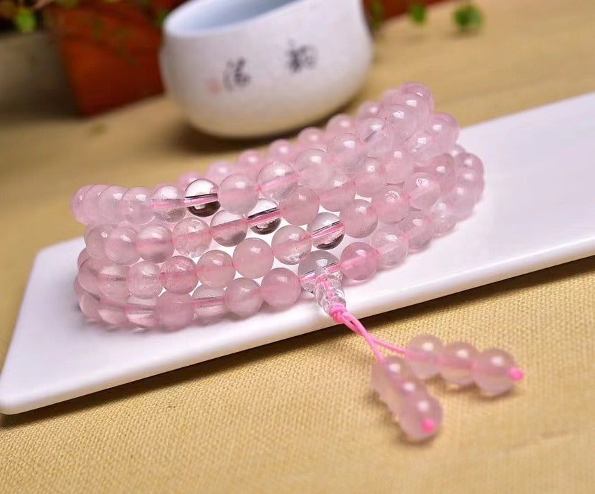 6mm Rose quartz 108 Beads Bracelets