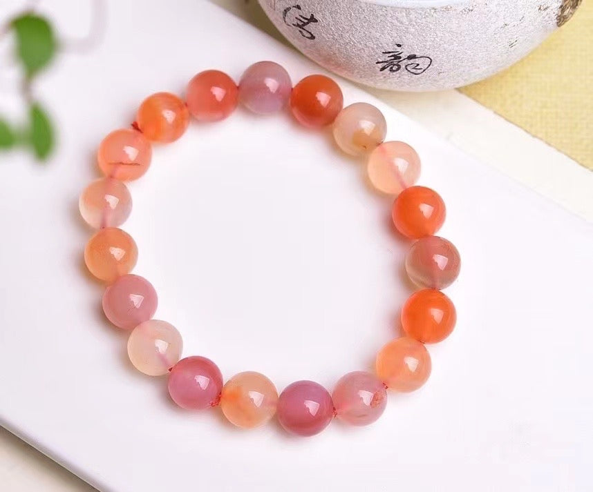 9.6mm Yanyuan Agate Ball Single Loop Bracelets