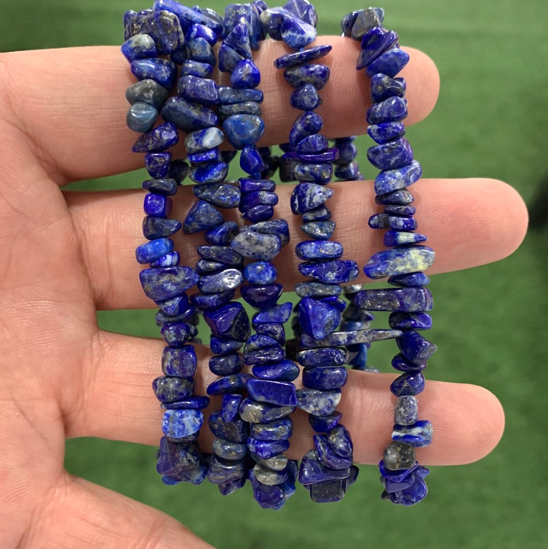 Lapis lazuli chips bracelets