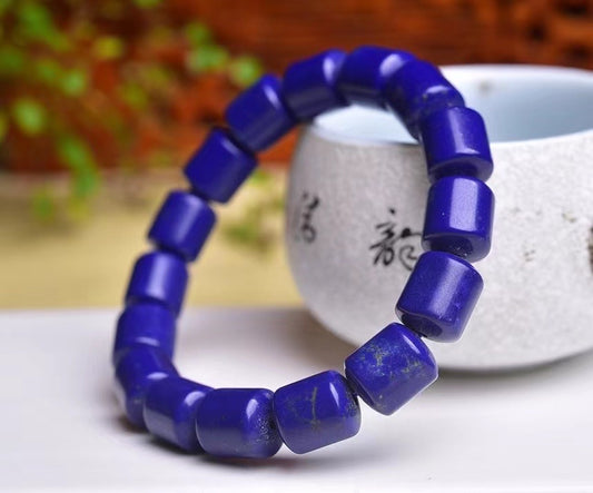 Azurite Mine Drum Ball bracelets