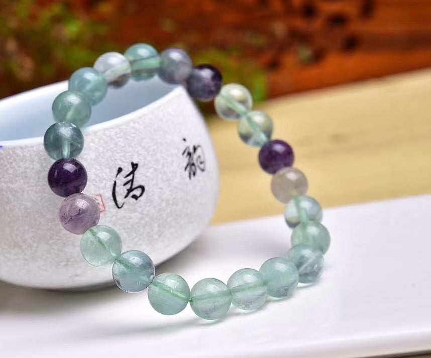 8mm colorful fluorite bracelets