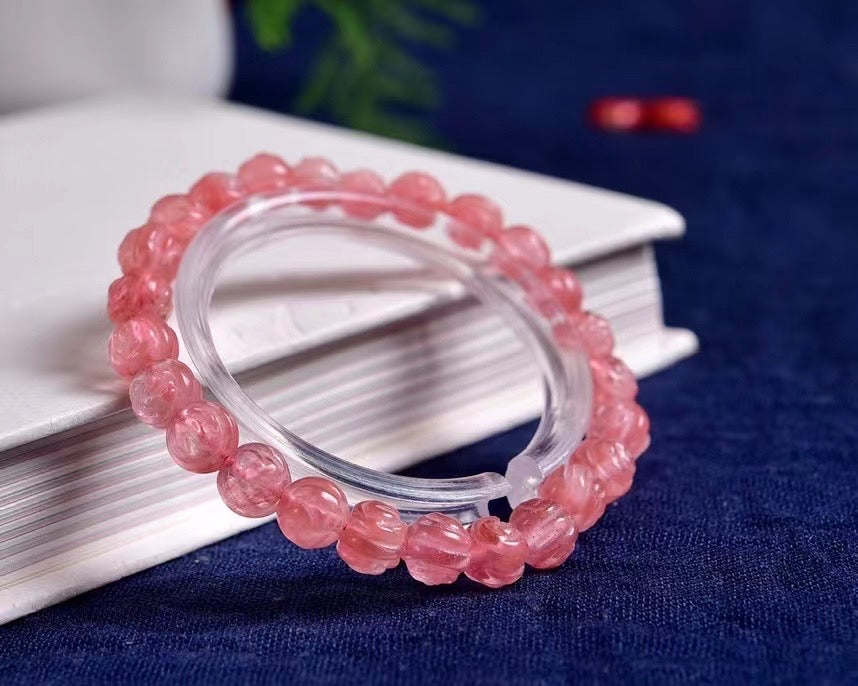 Watermelon quartz bracelets