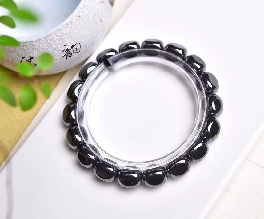 Iron stone shaped single loop bracelets