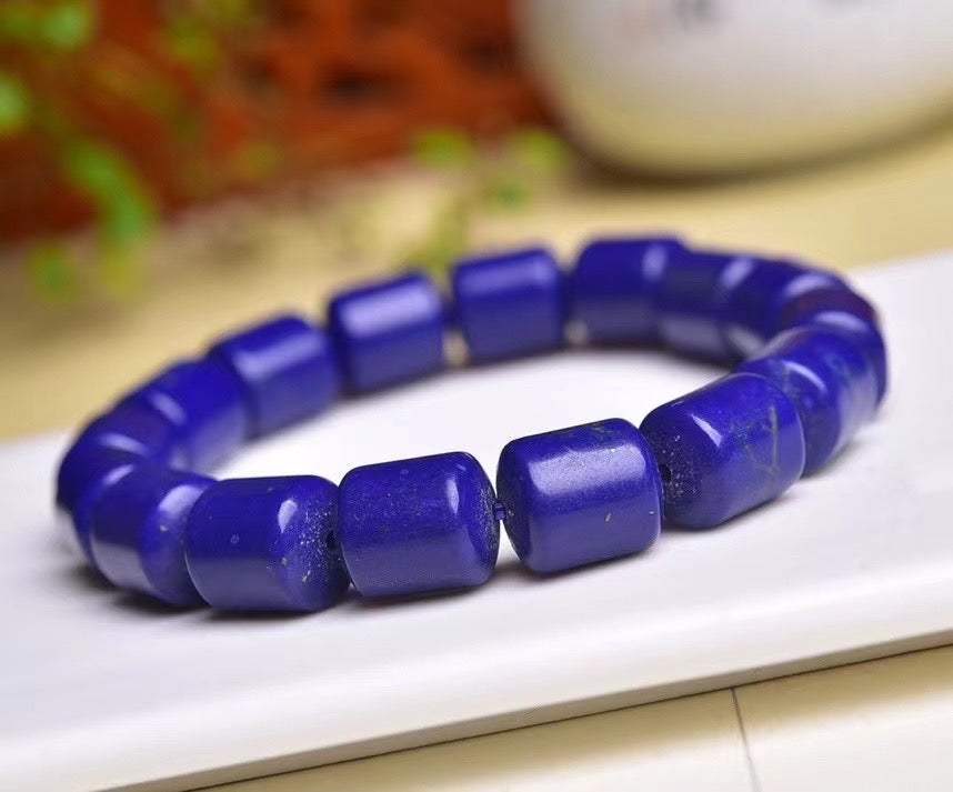 Azurite Mine Drum Ball bracelets