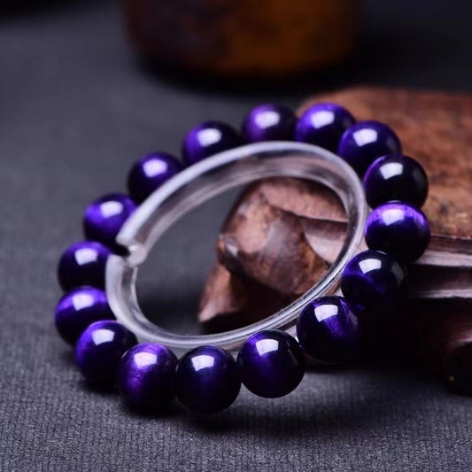 12mm purple tiger eye bracelets