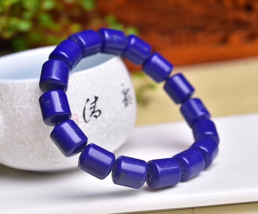 Azurite Mine Drum Ball bracelets