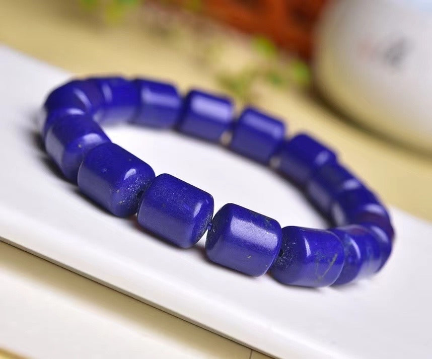 Azurite Mine Drum Ball bracelets