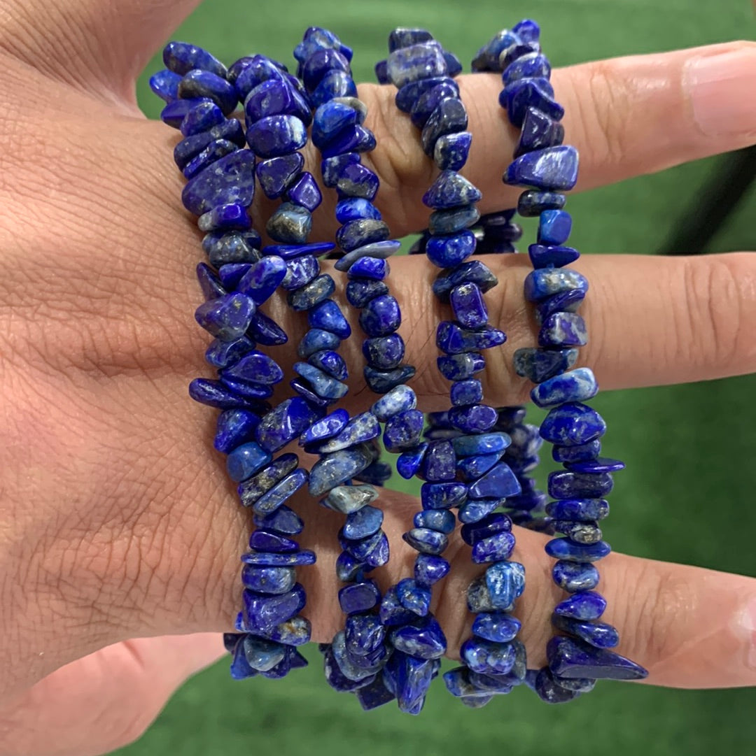 Lapis lazuli chips bracelets