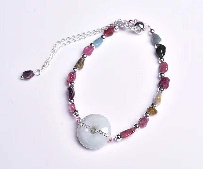 Color tourmaline bracelets