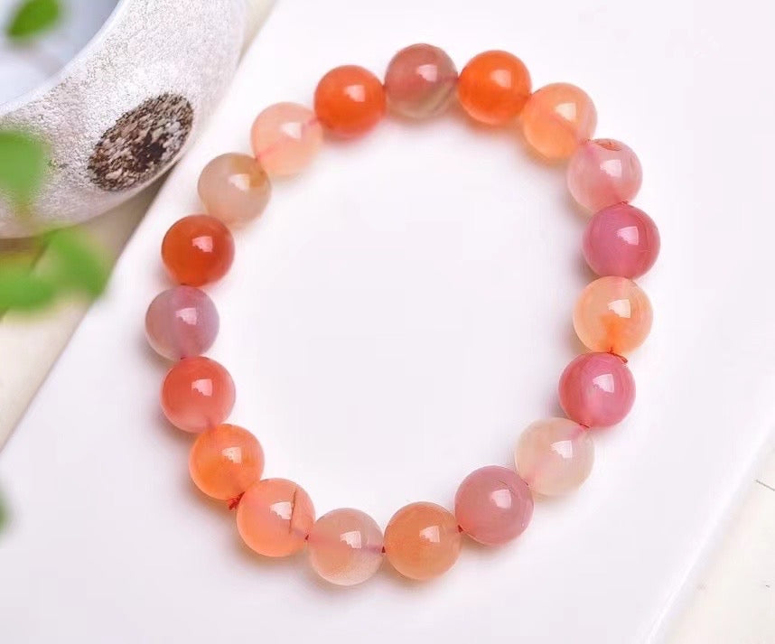 9.6mm Yanyuan Agate Ball Single Loop Bracelets