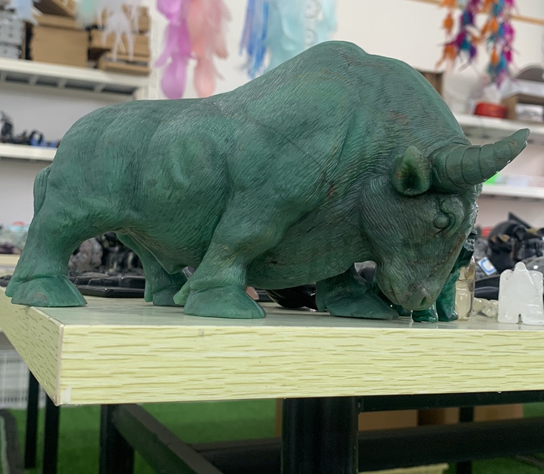 High-quality bull carvings